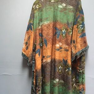 Bespoke silk robe handmade from vintage sari